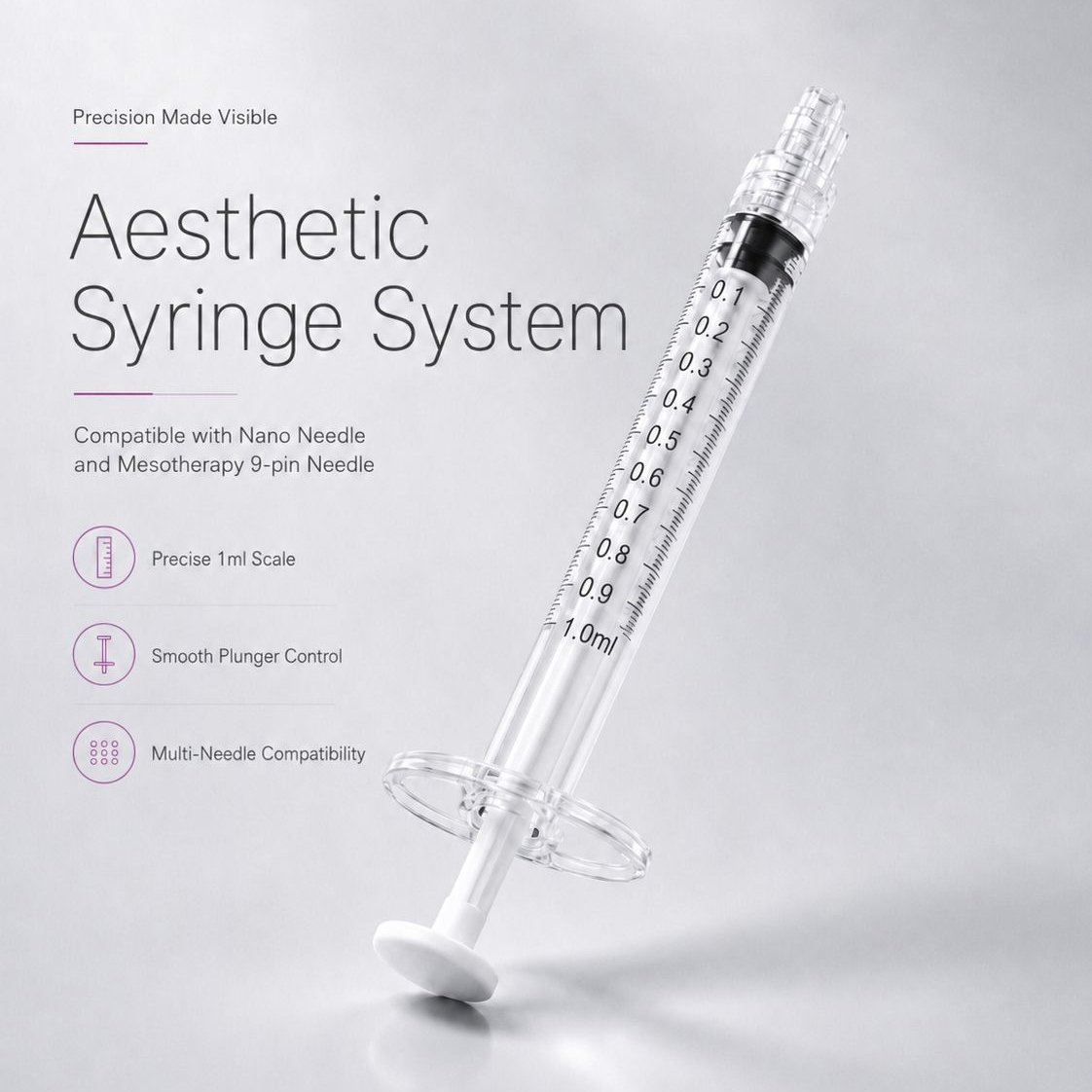 1ml PC Luer Lock Syringe